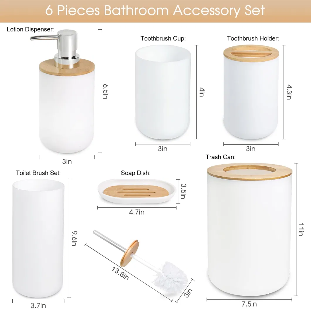 Luxury Plastic Bathroom Hardware Sets Bath Storage Household Wash Toilet Bathroom Accessories