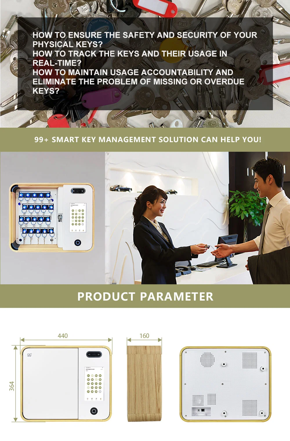 99plus Electronic Key Management System Cabinet